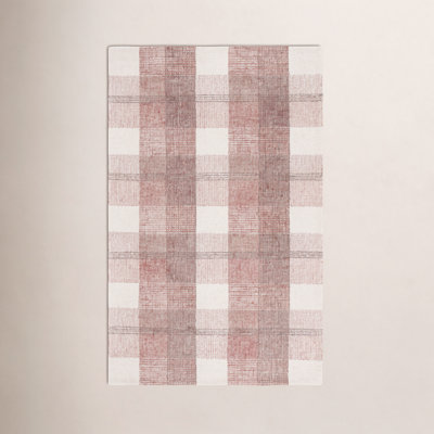Hand-Tufted Wool Plaid Rug