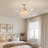 Retractable Crystal Ceiling Fan With Led Lights & Remote Control-1927853421