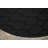 Togut Geometric Tufted Black Rectangle Area Rug-1800071187