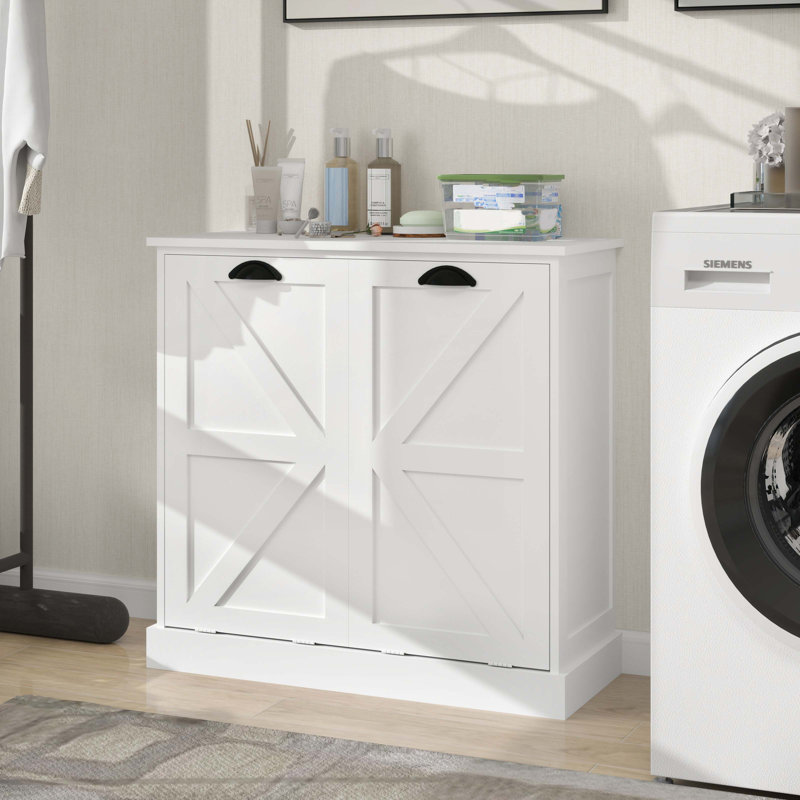 Console en bois avec armoire, panneau de fibres à densité moyenne