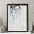 Toile encadrée, ébène