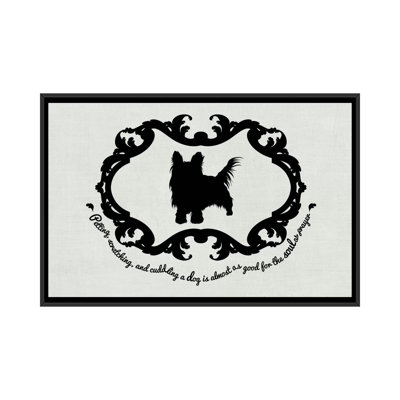 «Yorkshire Terrier» 5by5collective, reproduction sur toile tendue