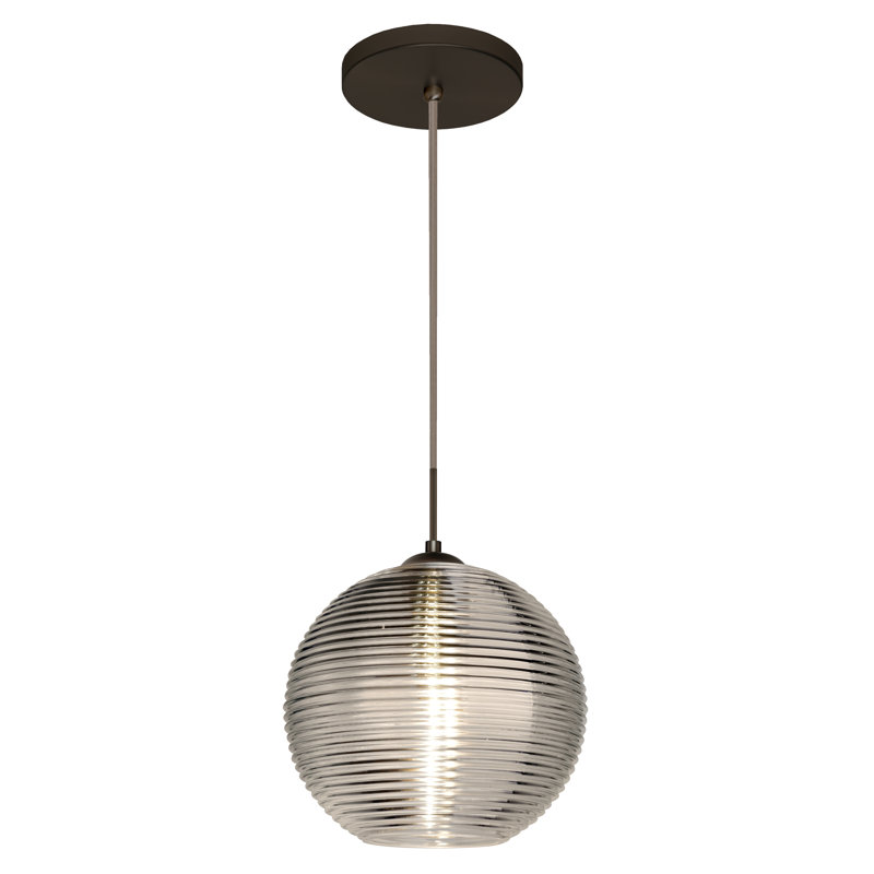 Kristall 1 - Light Single Pendant, Brushed Bronze, Smoke, Yes