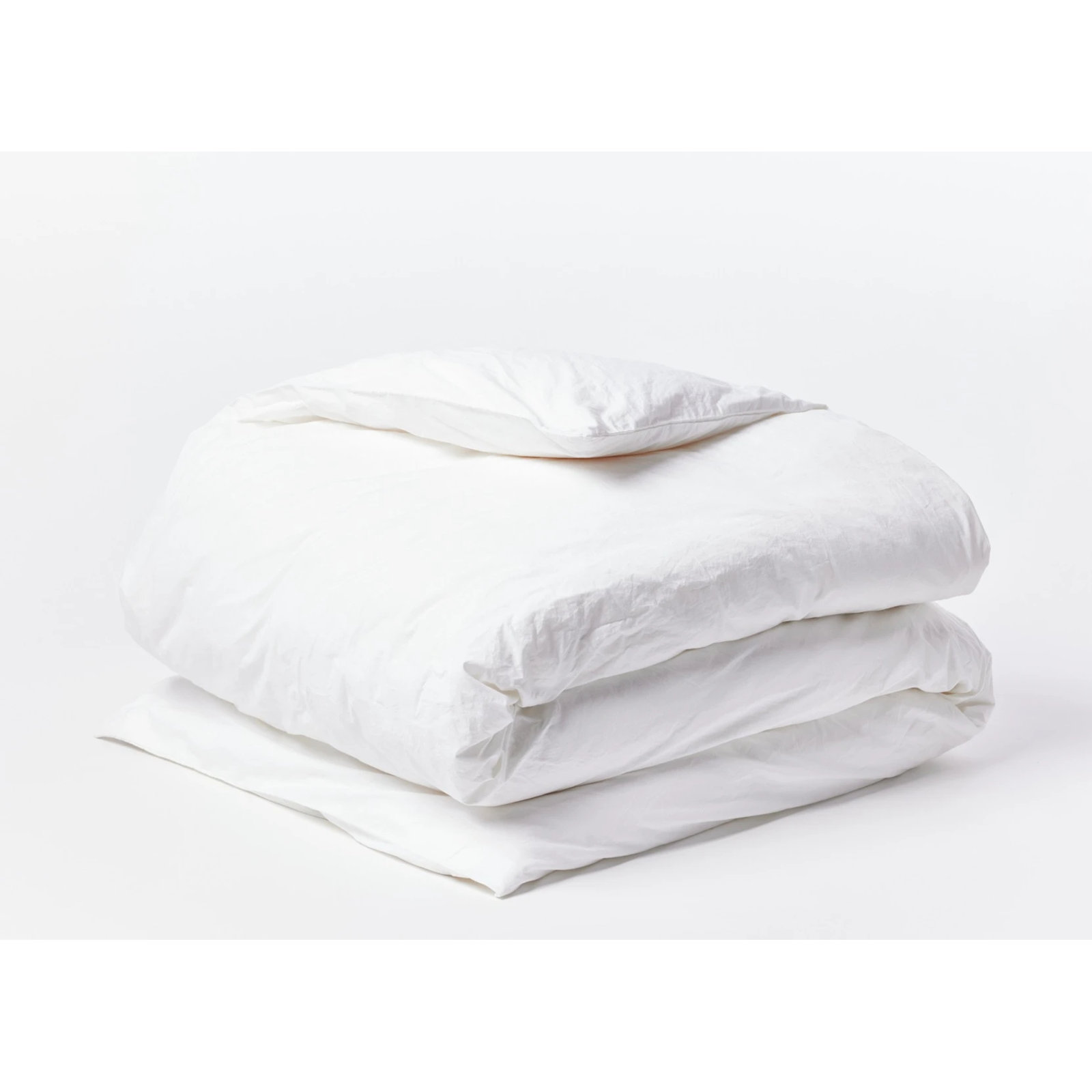 Cotton Percale Duvet Cover, King/Cal King Duvet Cover, Alpine White