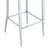 Modern Faux Leather Fixed Upholstered Bar Stool with Metal Base-832603405-832603406