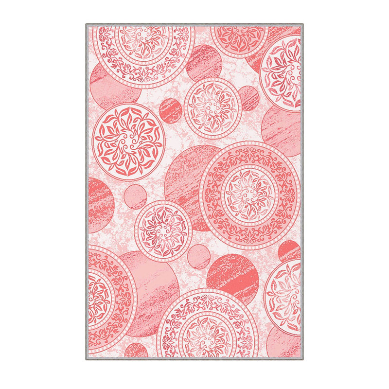 Stylish Hall Carpet (3.3 x 6.6 ft), 100% Polyester, 0.3 in Pile Height | Antibacterial, PVC Non-Slip Underside | 3D Digital Printing, Machine Washable | Perfect for Entryways & Living Spaces, Durable & Easy Care