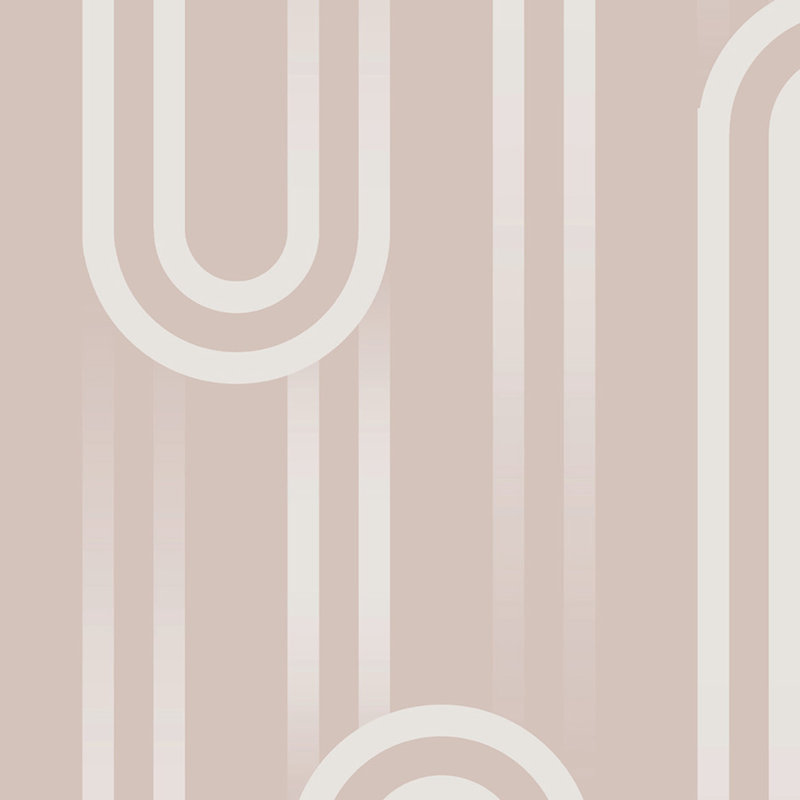 Geometric Wallpaper Double Roll, Peach