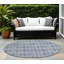 Tapis d'intérieur rond lavable antidérapant 8 po