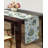 Delyth Handmade Floral Table Runner Jaco Blue Polyester Dining Table Runner for Luxurious Table Decor