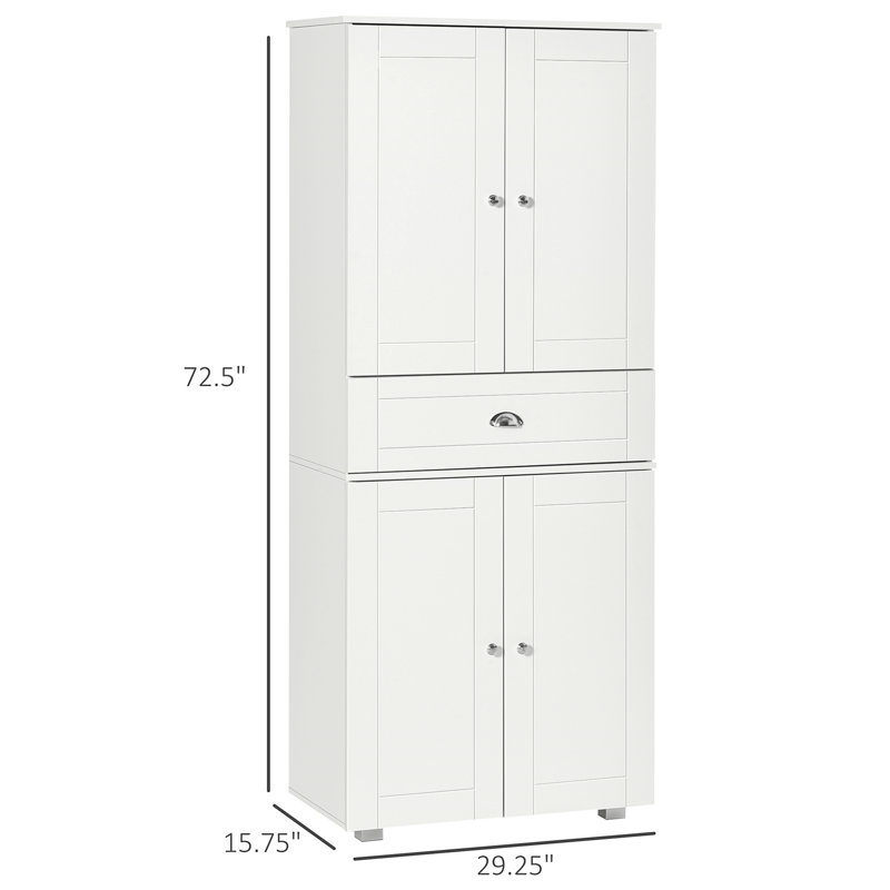 Armoire de rangement avec tiroir et tablettes réglables