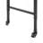 White Finish Multipurpose Over The Bed Desk With Adjustable Height, Metal Legs With Casters, Overbed Table 1Pc, Laptop Table For Bed, Breakfast Table