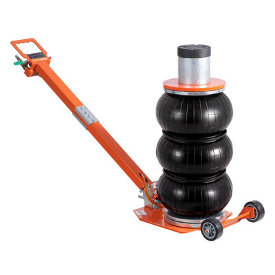 Air Jack, 3 Ton/6600 lbs, 1-6S Pneumatic Lifting Jack with Heightened Column & Adjustable Handle, Compact, Easy-to-Lift & Space-Saving Jack with Thick Rubber Pad, Fits for Sedan, SUV, Pickup Truck