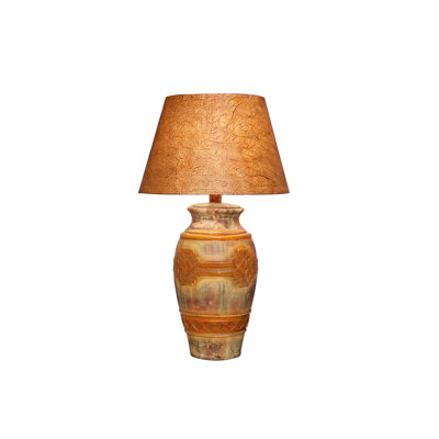 Design Petro-glyphic Rainbow 28.5" H Lampe De Table Avec Abat-jour Empire