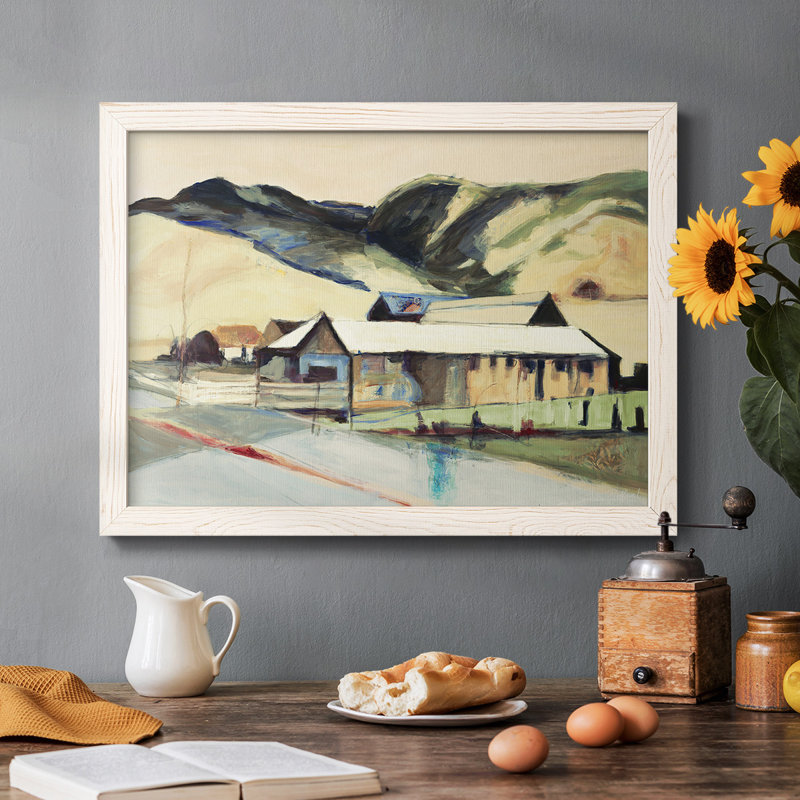 Méandre encadré sur toile, Blanc, H 22 po x l 32 po x P 1,5 po