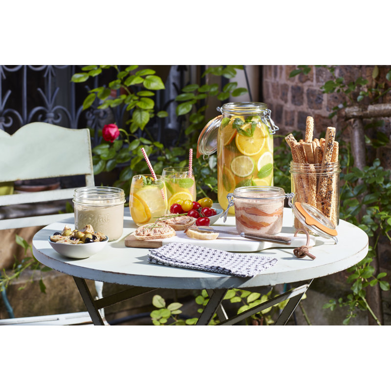 Glass Jar - Set of 6, 34.05cm H x 11.35cm W x 11.35cm D