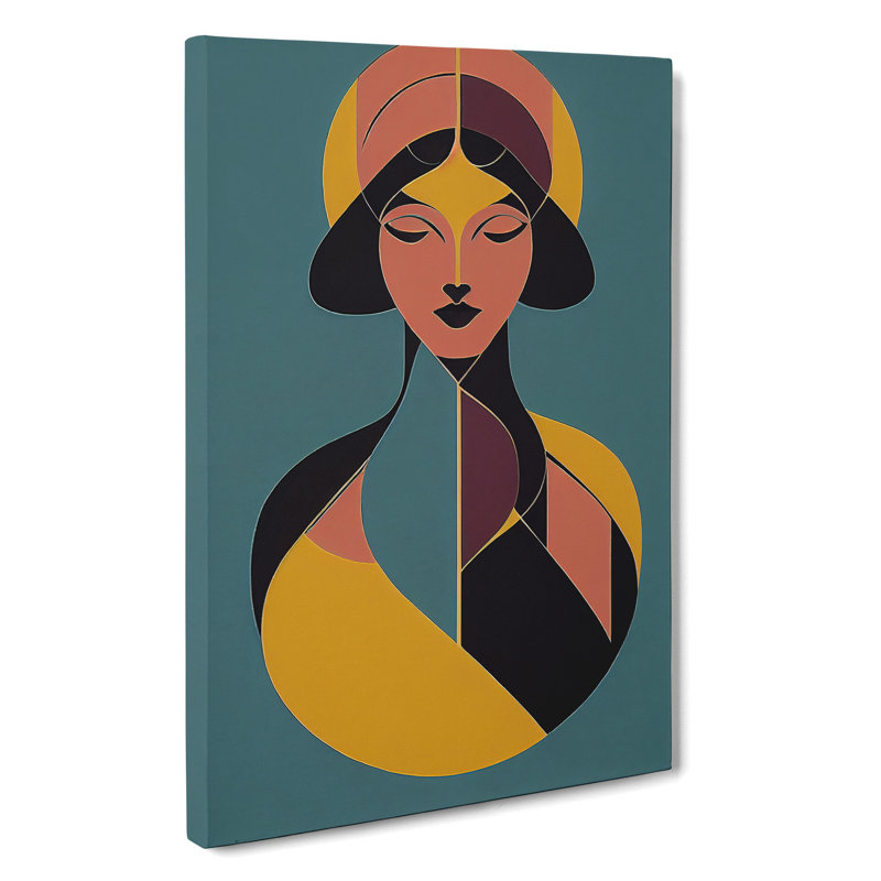 Coloured Woman No.3 - Wrapped Canvas Print, 50cm H x 35cm W