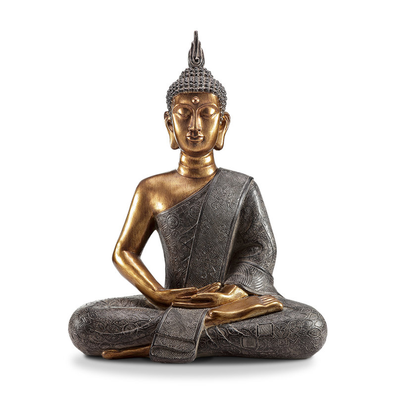 Sculpture de jardin bouddha réfléchie
