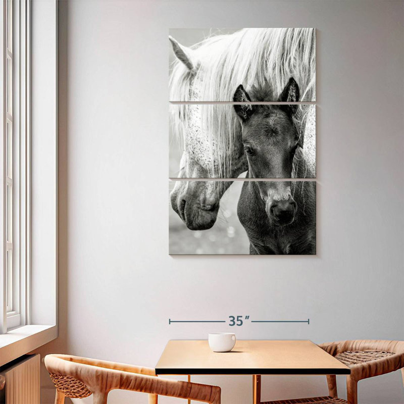 Brampt The Foal And Horse, 65" H x 42" W