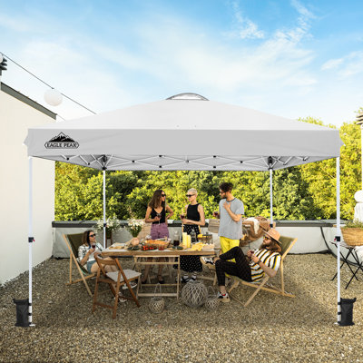 Pavillon escamotable 12 pi L 12 pi. D Auvent escamotable en acier