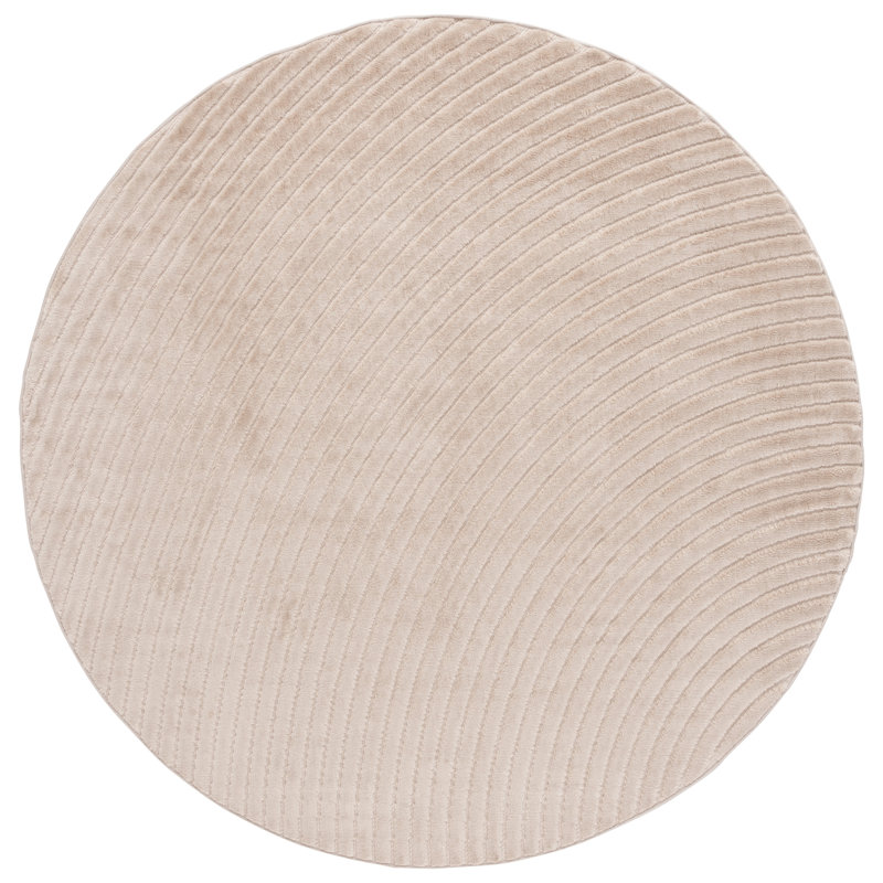 Lounsberry Performance Solid Color Rug, Round 6'7"