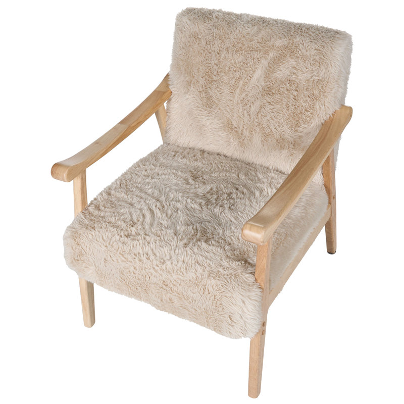 Upholstered Slipper Chair, Beige