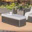 Banc de patio confortable avec coussin - rembourré de mousse, fer enveloppé de résine, relaxant sur un coussin de jardin relaxant rempli de mousse, se détendre