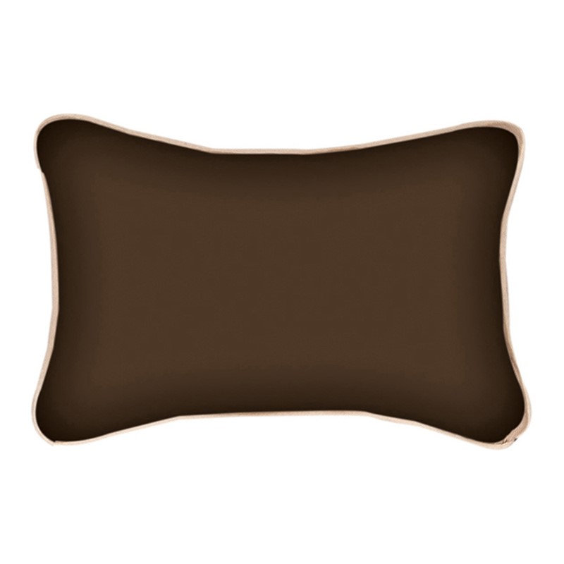Coussin décoratif manuel 12,5 po x 8 po Brown Woodworkers & Weavers