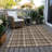 Washable Plaid Indoor / Outdoor Rug-2060885118
