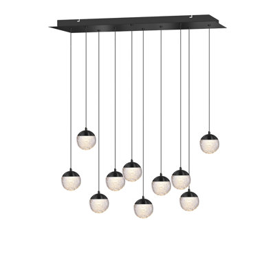 Luminaire suspendu en forme de globe à 10 lumières DEL Heatherly