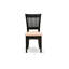 5 Piece Modern Dining Table Set Includes a Round Kitchen Table with Pedestal and 4 Linen Fabric Dining Chairs, Black-973272844-973272851-973272855