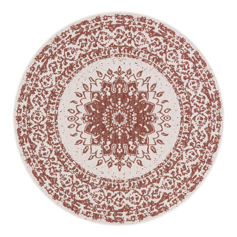 Tapis laminé orné, Rond 6 pi 1 po