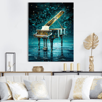 «Blue Piano», reproduction d'art sur toile