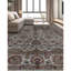 Tapis gris et gris noué à la main de haute qualité