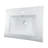 The Renovators Supply Inc. 18.31'' White Porcelain Rectangular Bathroom Sink with Overflow