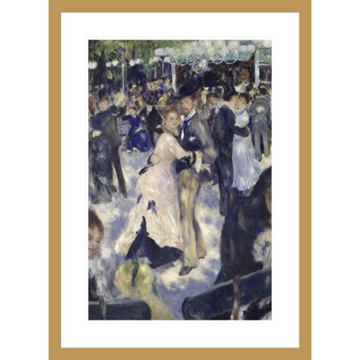 Le Moulin de la Galette, détail des danseurs par Pierre-Auguste Renoir, impression giclée encadrée