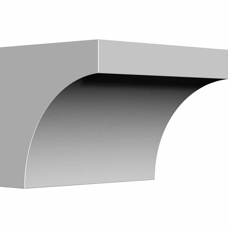 Endurathane Stockport Bracket, 7 1/4"W x 5 1/2"D x 5 1/2"H, Factory Primed, 5.5"H x 7.25"W x 5.5"D