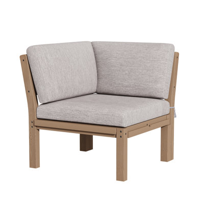  Chaise modulaire d'extérieur Modern Hips, teck