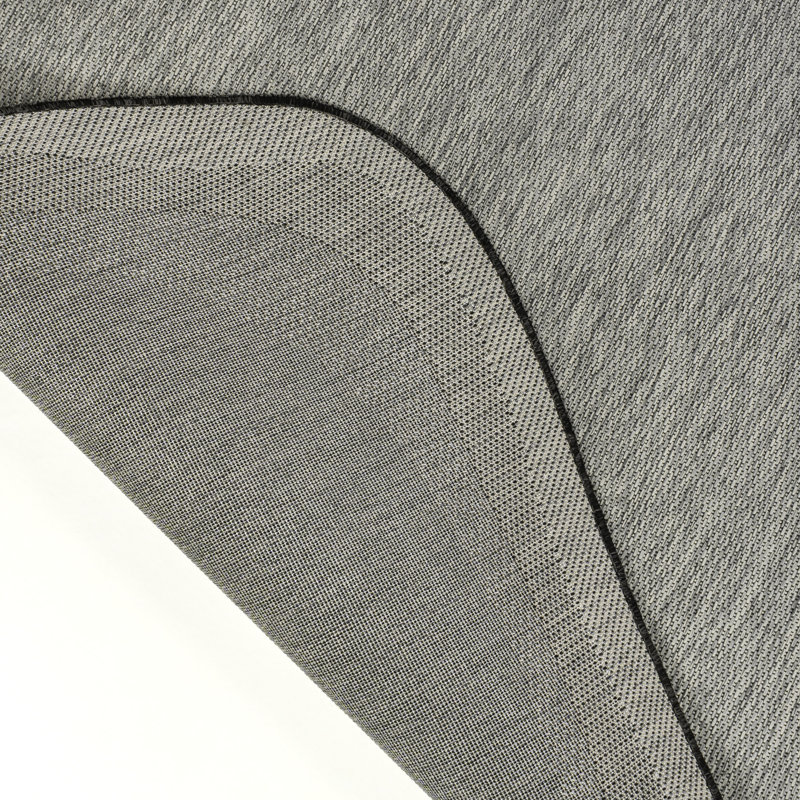 Oneva Modern Rustic Abstract Gray/Black Indoor/Outdoor Rug, Novelty 3'11" x 6'