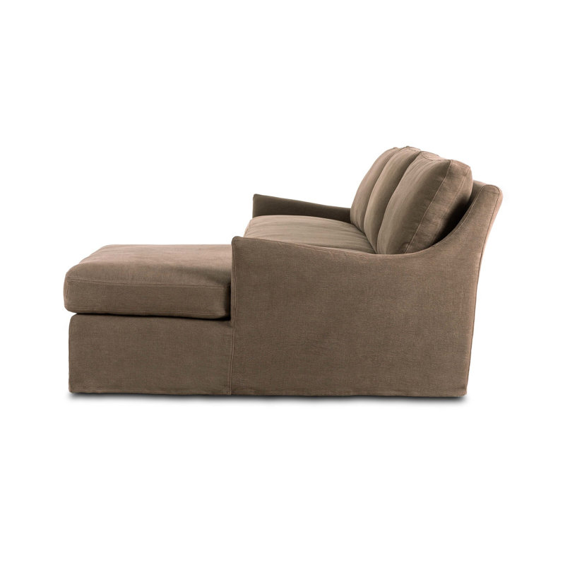 Monette 2PC LAF Sectional-Broadway Coffee, Right Hand Facing