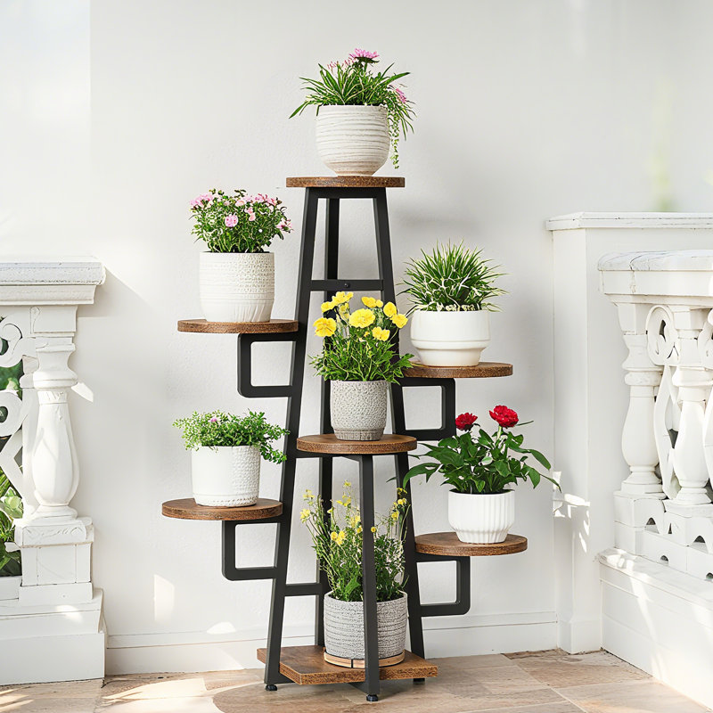 7-Tier Plant Stand, Brown