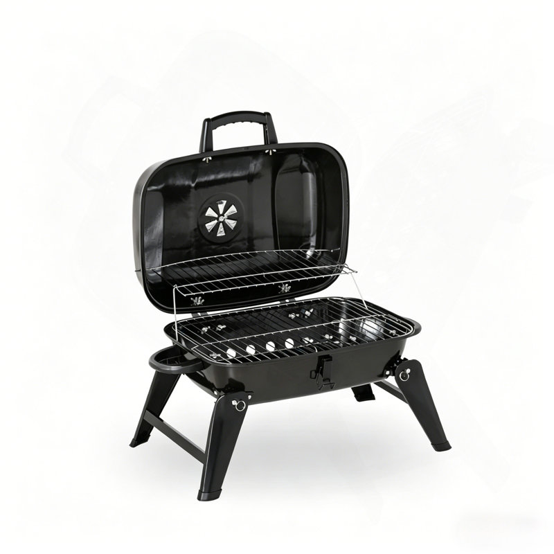 Compact Tabletop Portable Charcoal BBQ Grill