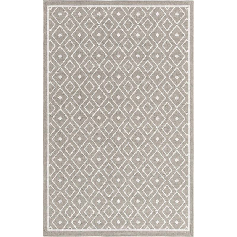 Geometric Indoor / Outdoor Rug, Rectangle 5'3" x 8'
