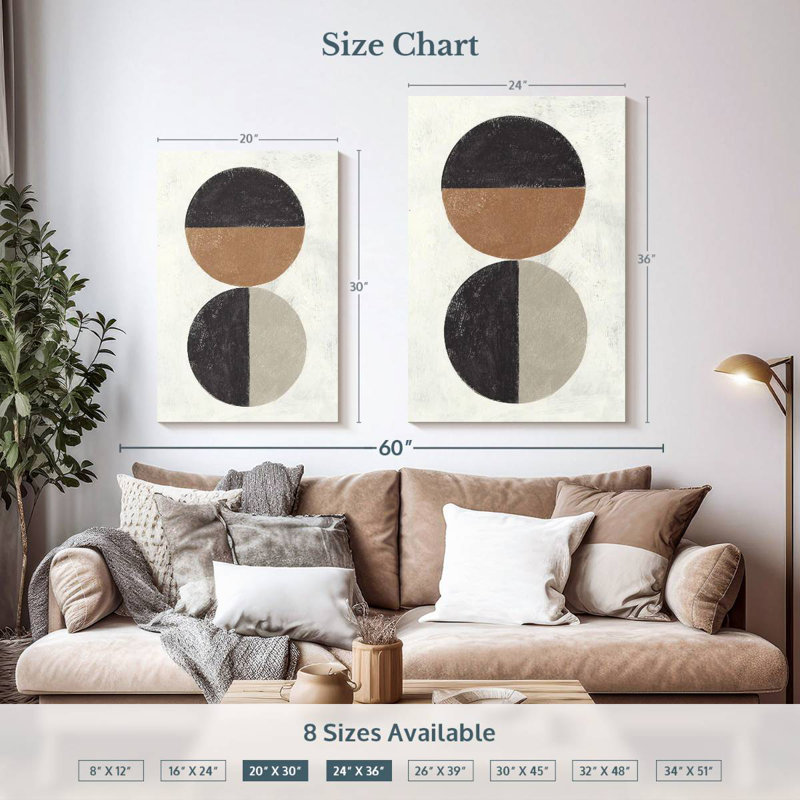 Avery Orbs I Neutral, 36" H x 24" W