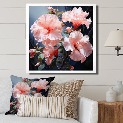 Hibiscus Impression romantique VI - Hibiscus, art mural