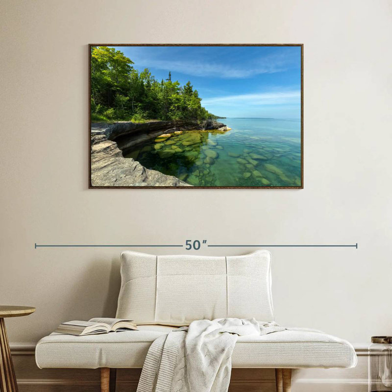 Photographie de Paradise Cove, Cadre flottant noyer, 40 po x 27 po
