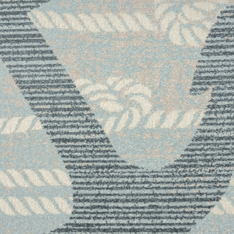 Tapis bleu Anchor, Rectangle 7 pi 10 po x 10 pi 2 po