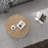 Mayenne Rustic Farmhouse Round Coffee Table with Distressed Wood Tray Top-604083157