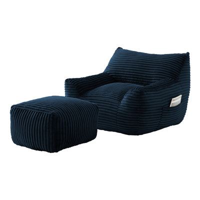 Bean Bag Chair For Adults, Oversized Comfy Beanbag Living Room Lazy Sofa For Bedroom & Dorm