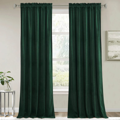 Rideaux occultants en velours brun et isolants thermiques 84 rideaux obscurcissant pour fenêtre rideaux de luxe super doux pour salon chambre à coucher avec passe-tringle 2 panneaux de 84 pouces de long