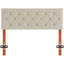 Tête de lit tapissier à hauteur réglable, entièrement pliable, beige-2097011762-2097011772